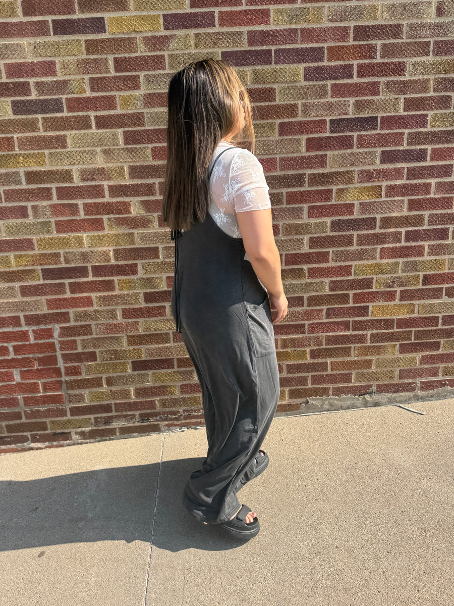 Washed Knit Lounge Jumpsuit