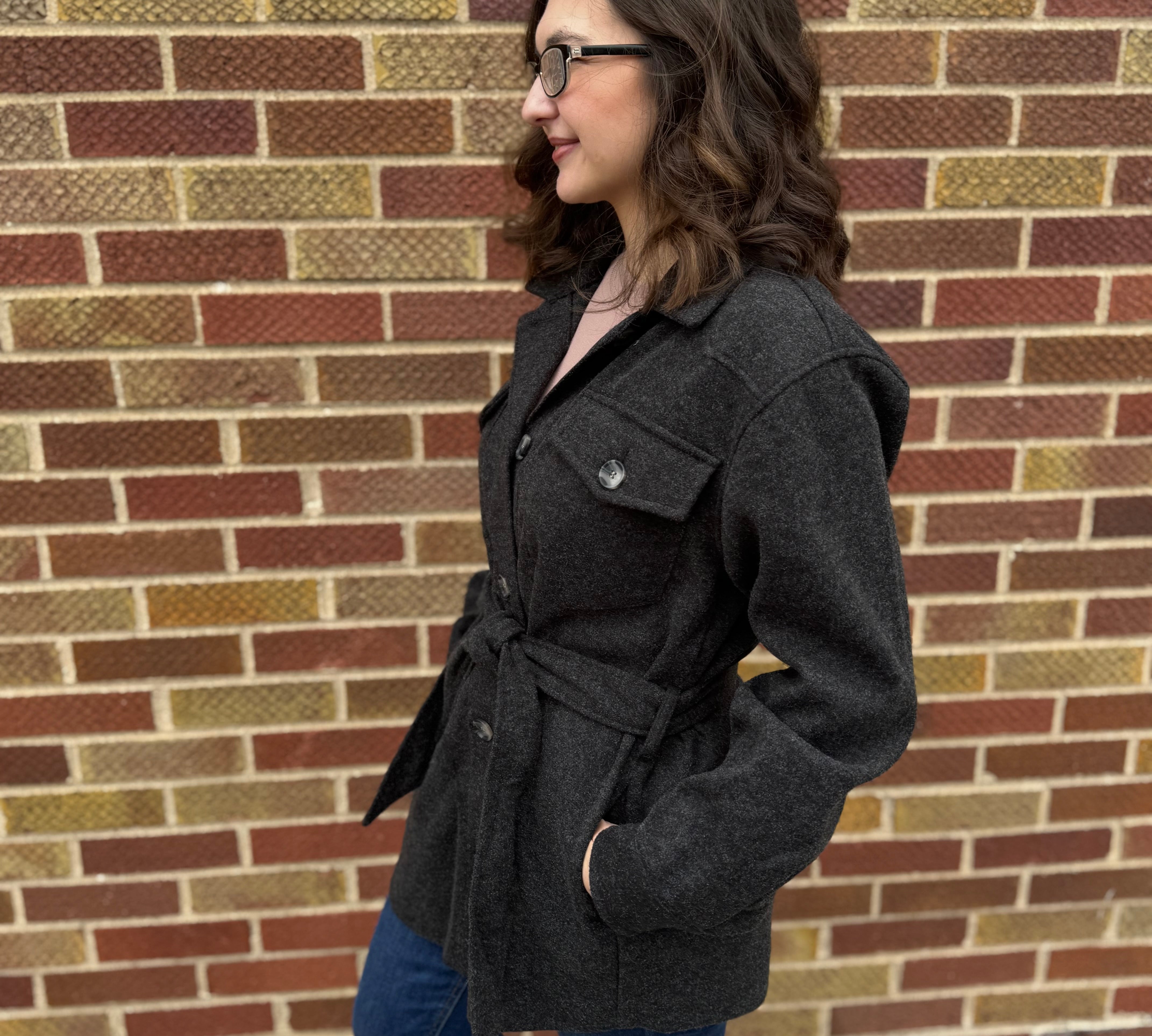 Wool Belted Jacket