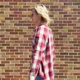 Hi-Low Button Down w/Front Pocket