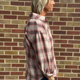 Button Down Plaid Flannel Shirt