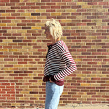 Stripe French Terry Pullover