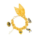 Iowa Hawkeye Bandana Charm Bracelet