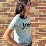 Splatter Puff Print Wolves Tee