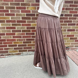 Long Tiered Maxi Skirt