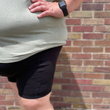 Plus 6" Biker Shorts W/ Side Pockets