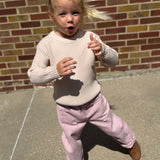 Kids Acid Washed Barrel Denim Pants