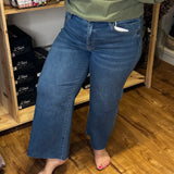 High Rise Crop Wide Vervet Jeans