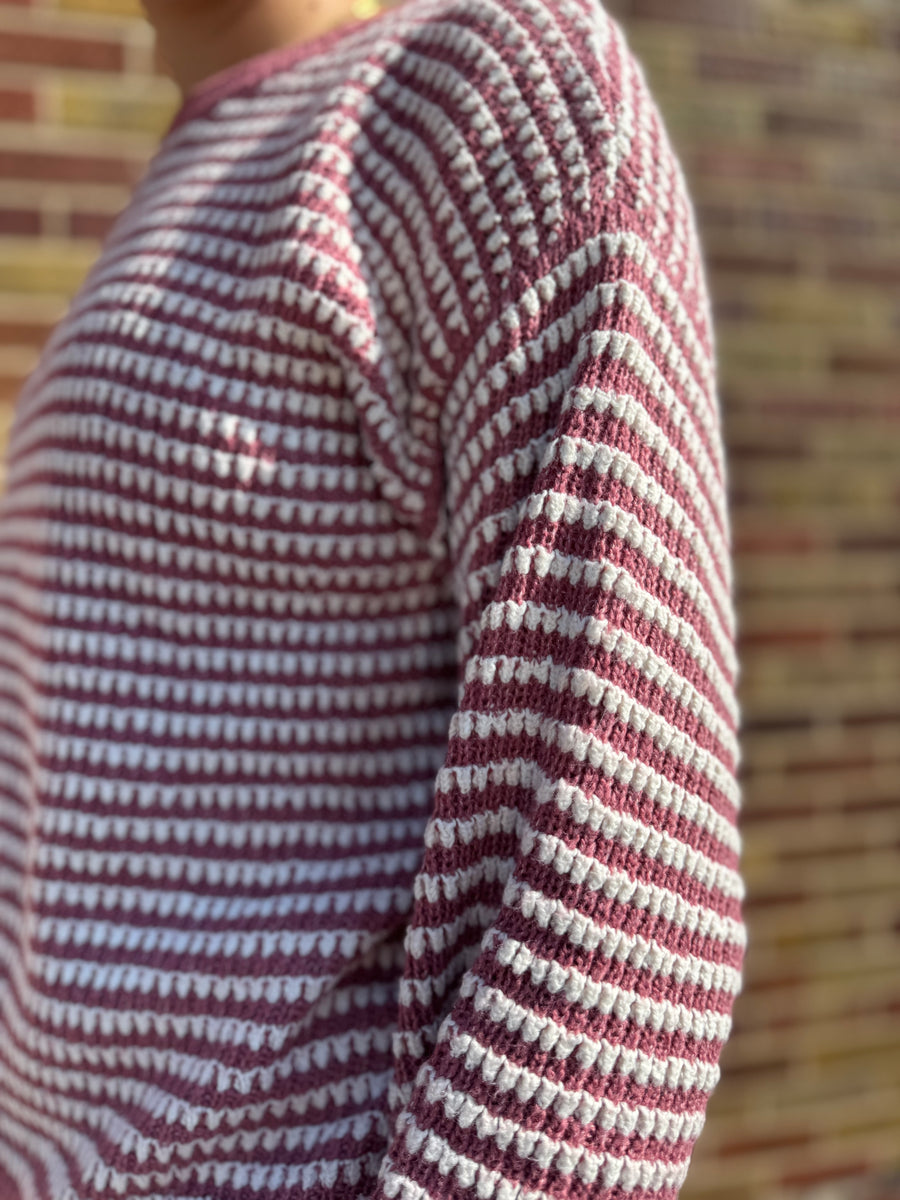Waffle Crewneck Pullover