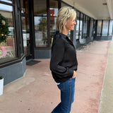 Classic V-Neck Button Down Top