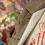 Cord Sherpa Button Down Jacket