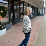 Oversized Striped Casual Knit Top