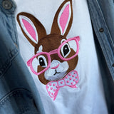Embroidered Bunny Tee