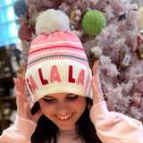 Fa La La Pink Beanie