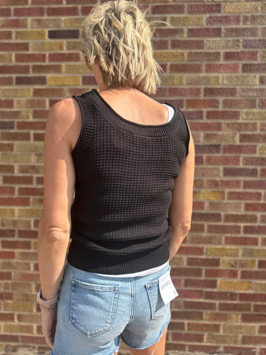 Basic Sweater Knit Tank Top