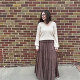 Long Tiered Maxi Skirt