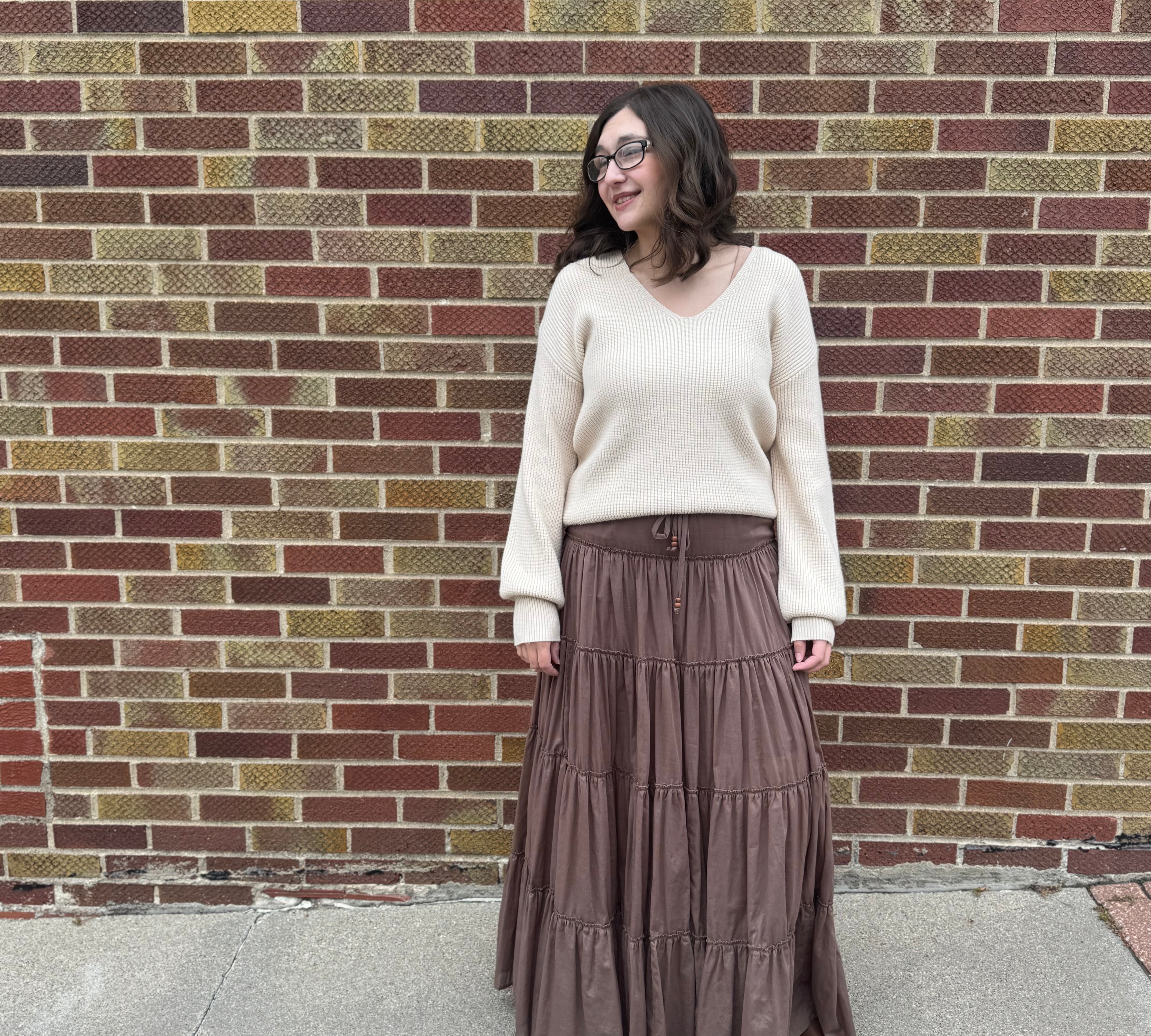 Long Tiered Maxi Skirt