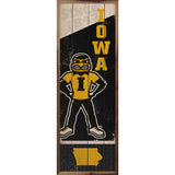 Vertical Iowa Poster Sign 4x12