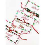 Christmas Theme Beaded Bracelet