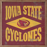 Diamond Logo Iowa State Sign