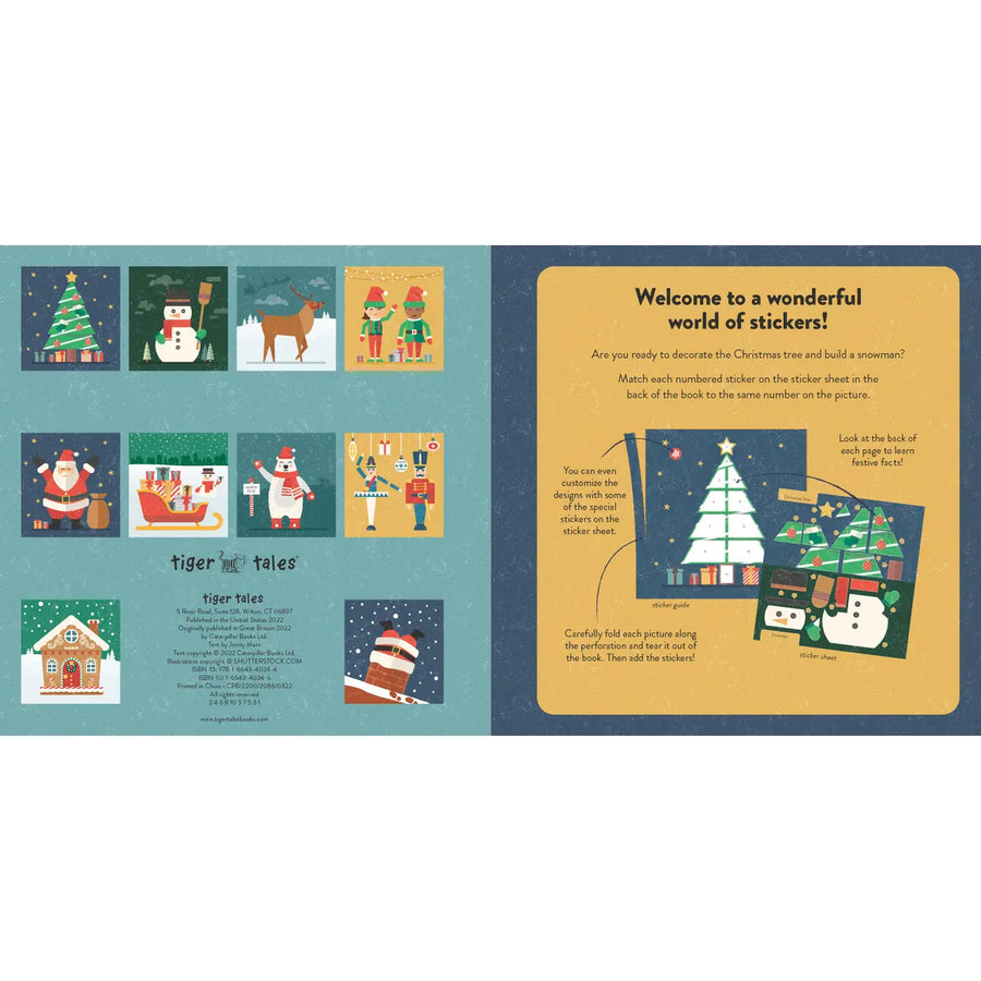 Color With Stickers: Christmas Book