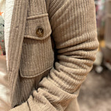 Cord Sherpa Button Down Jacket