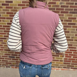 Corduroy Reversible Puffer Vest