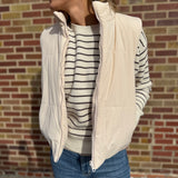 Corduroy Reversible Puffer Vest