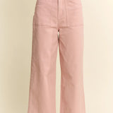Plus Light Pink Wide Leg Pants