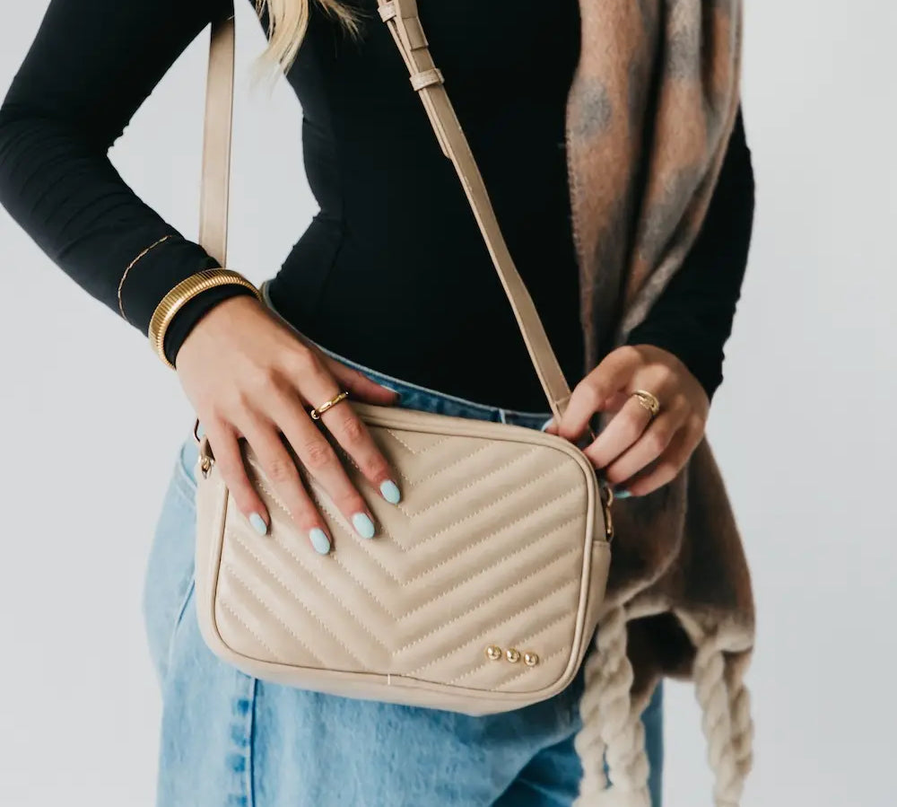 Coco Quilted Camera Crossbody Bag