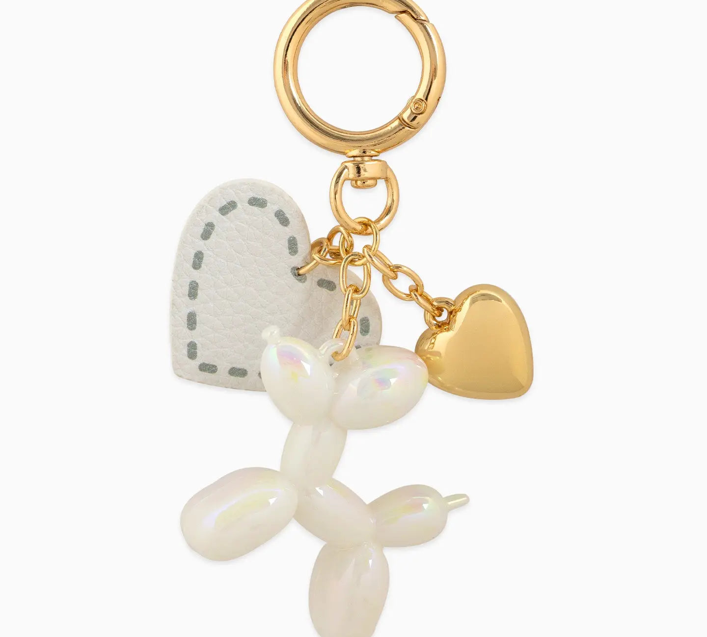 Balloon Dog w/Heart Bag Charm