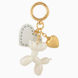 Balloon Dog w/Heart Bag Charm