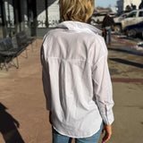 Button Down White Top w/Collar