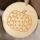 Pumpkin Ornament Embroidery Kit