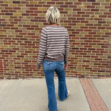 Raglan Sleeve Half Button Up Pullover