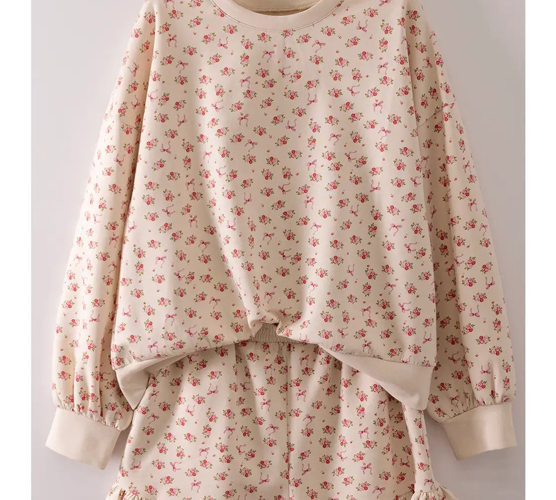 Floral Print Knit Top