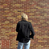 Washed Black Utility Denim Jacket