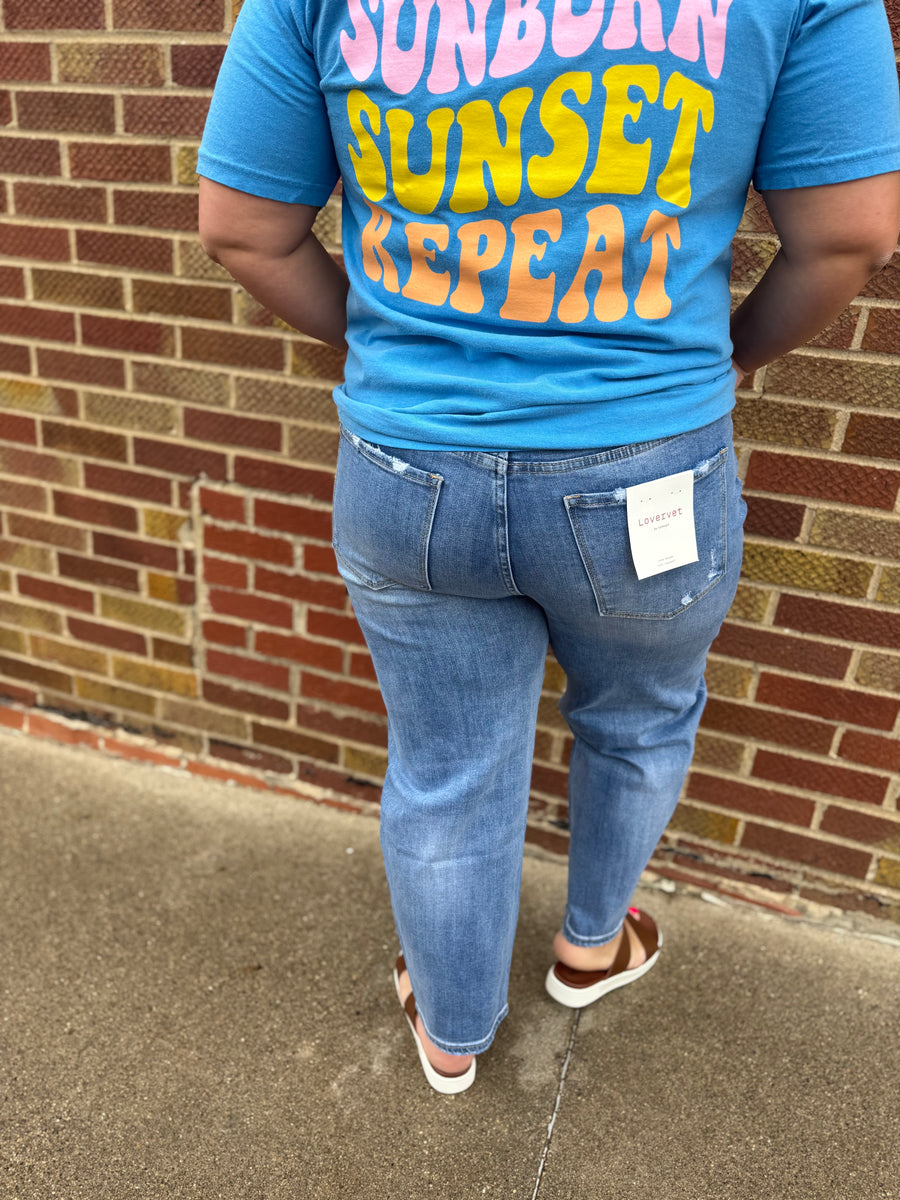 Super High Rise Barrel Leg Vervet Jeans