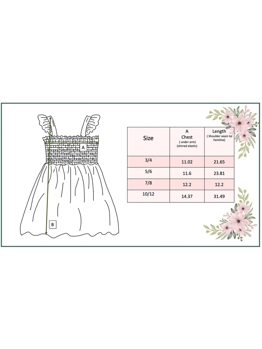 Girls Blue Ruffle Strap Dress
