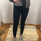 Nylon Ribbed Leggings