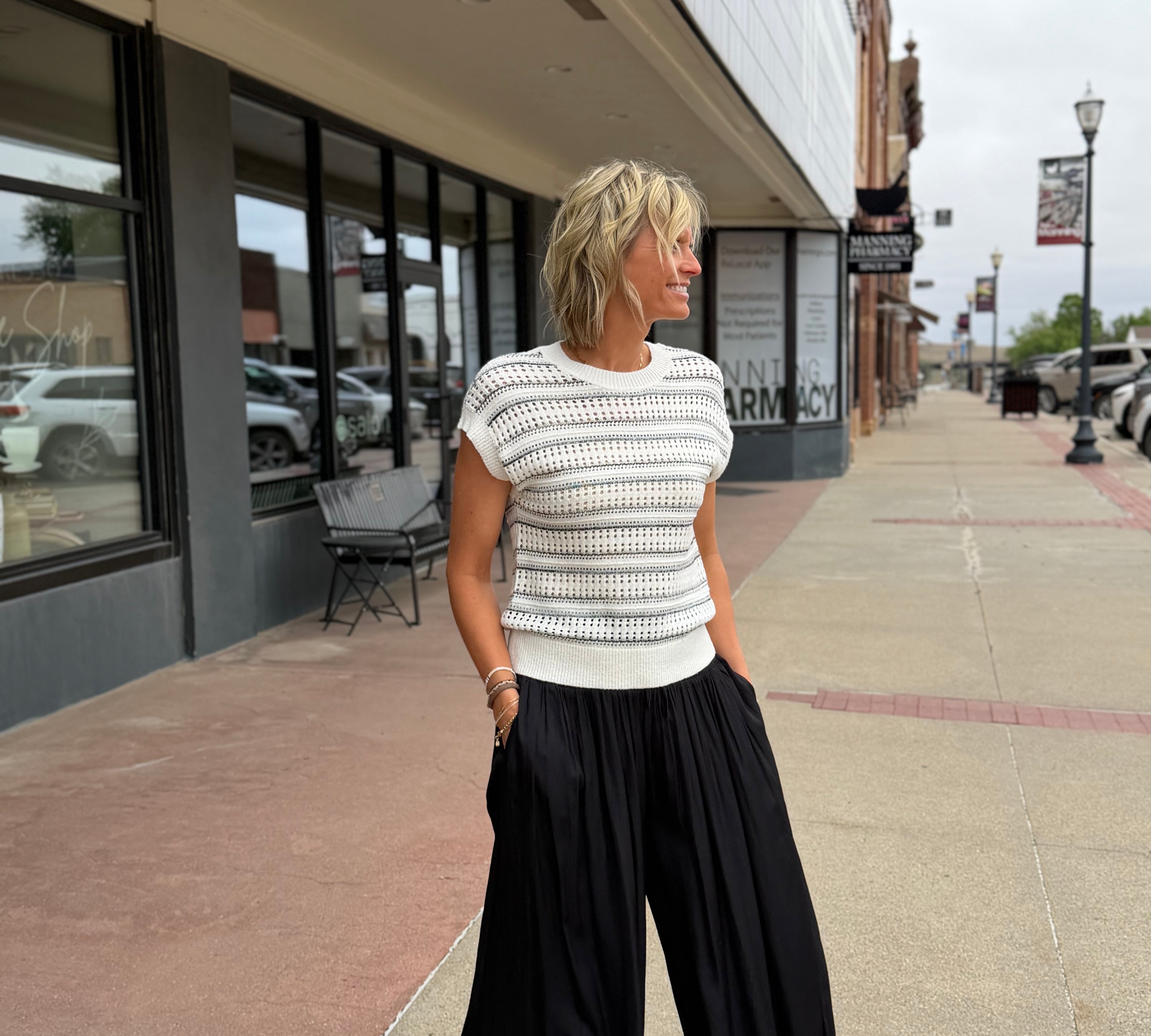 Smocked Wide Waist Resort Pants