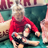 Girls Santa Leggings