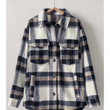 Plaid Button Down Jacket