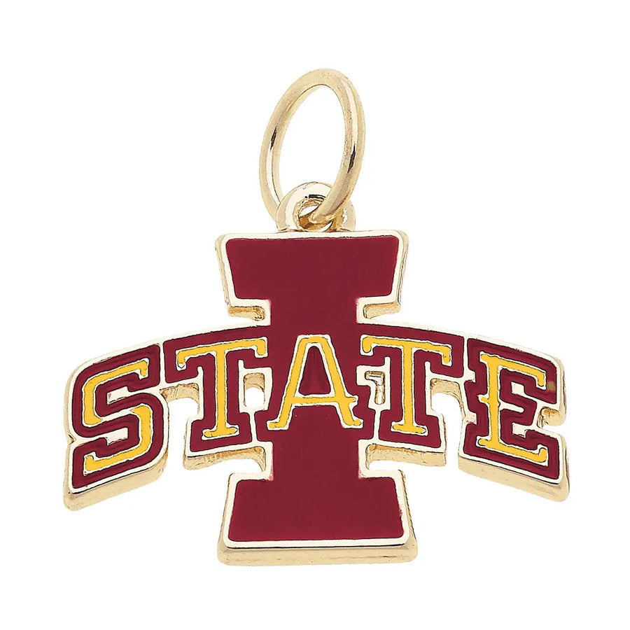 Iowa State Cyclone Enamel Logo Charm