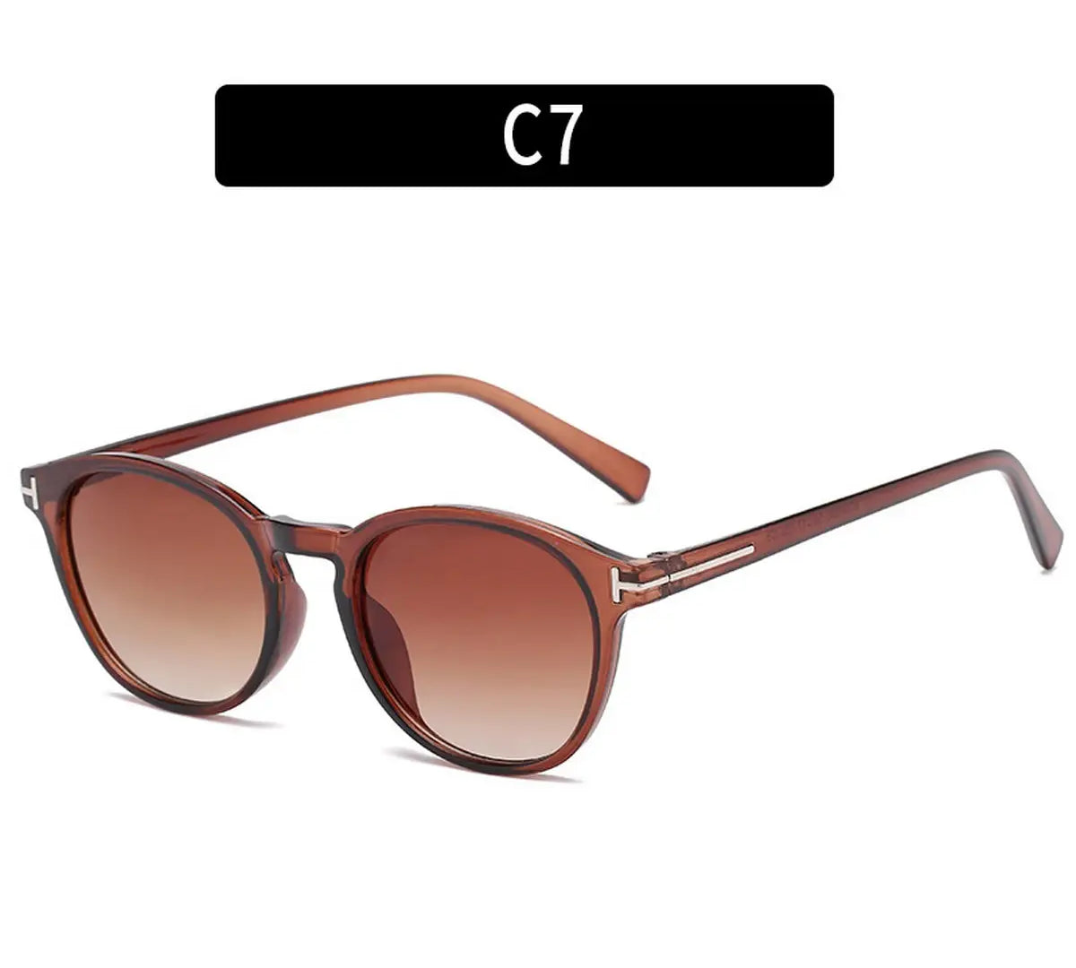 Retro Round Framed Sunglasses