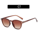 Retro Round Framed Sunglasses