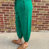 French Terry Cropped Jogger Pant