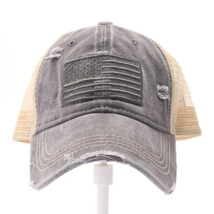CC Monochrome USA High Pony Ball Cap