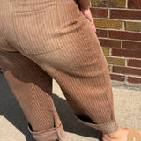 Plus Striped Barrel Carpenter Pants