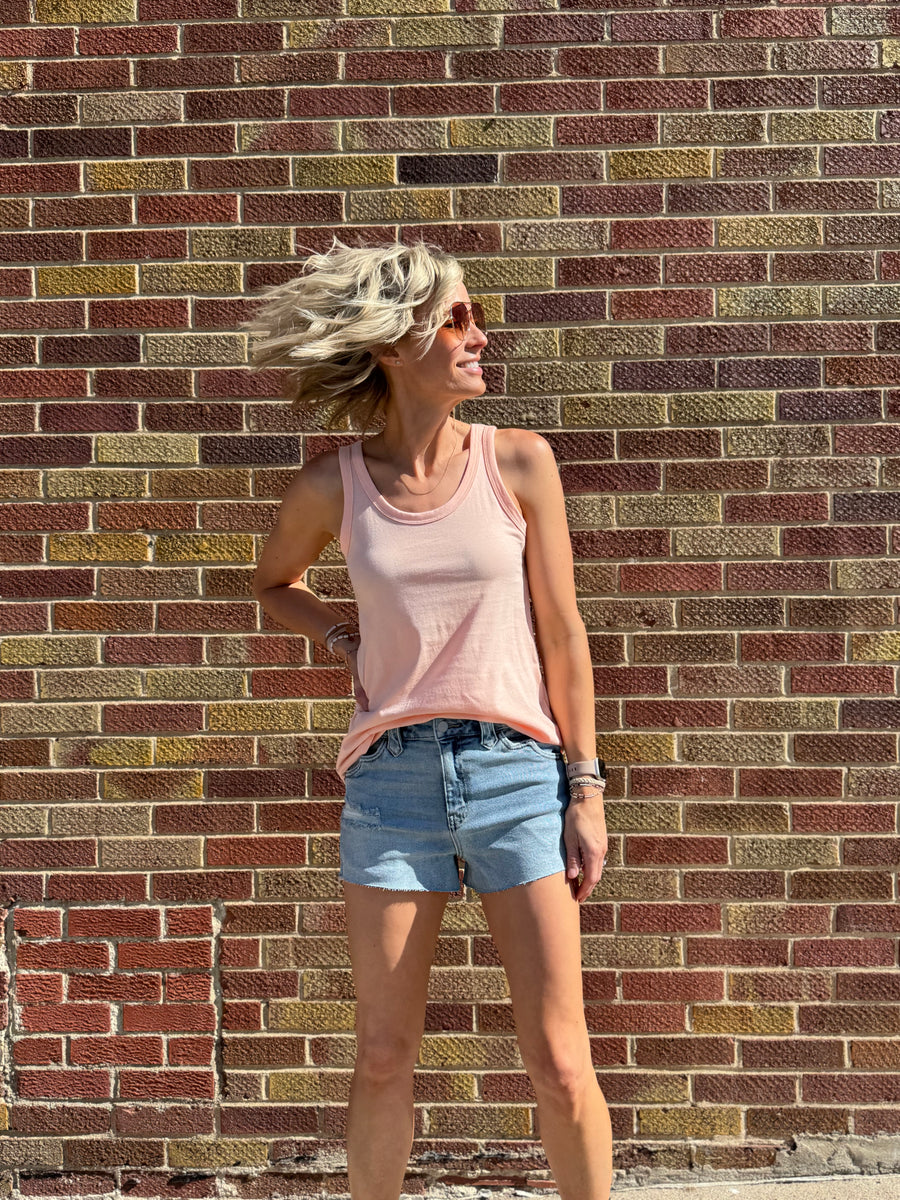 High Rise Western Detail Cello Shorts