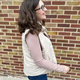 Puffer Vest w/Snap Placket